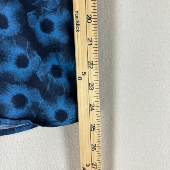 Abound Shirt Button Up Shirt Men's Size M Blue - Black Print Floral Art - Picture 10 of 11